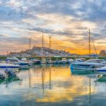 Landscape,With,Eivissa,Harbour,At,Sunset,Time,,Ibiza,Island,,Spain